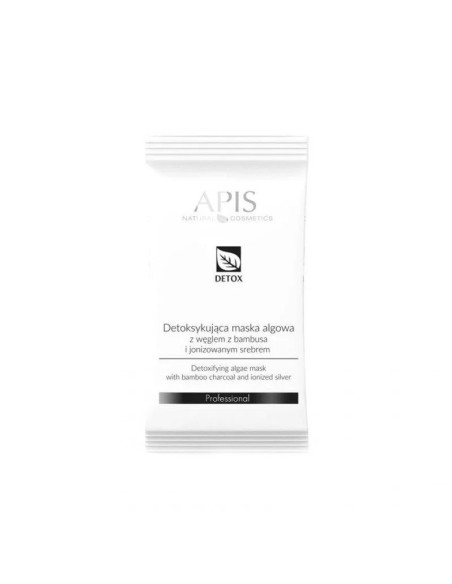 Apis detox detoxifying algae mask with bamboo charcoal and ionized silver 20g