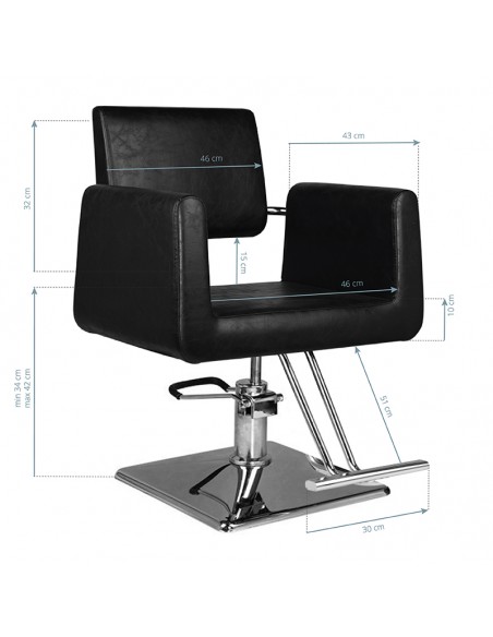 Hair system hairdressing chair sm313 black