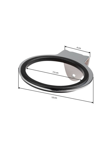 Wall-mounted holder for a hair dryer q96 chrome