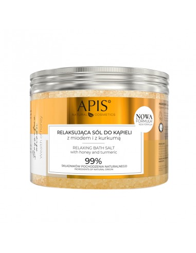 Apis, richness of honey, relaxing bath salt with honey, propolis and goat's milk, 650 g