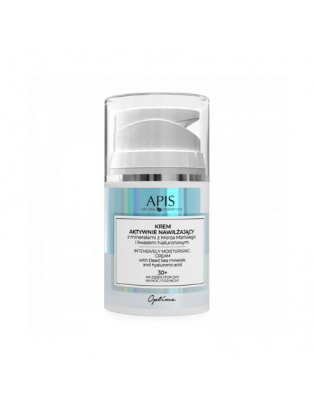 Apis optima, active moisturizing cream with minerals from the Dead Sea and hyaluronic acid, day and night 30+, 50ml