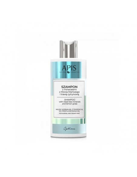 Apis optima, shampoo with minerals from the Dead Sea and lemongrass, 300 ml