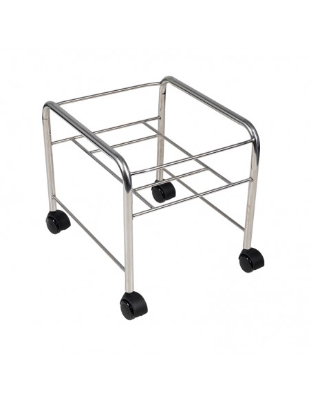 Straight pedicure tray with chrome wheels