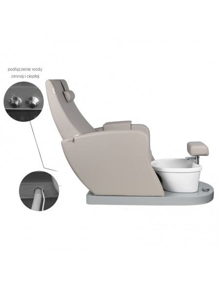 Spa chair for pedicure azzurro 016 gray