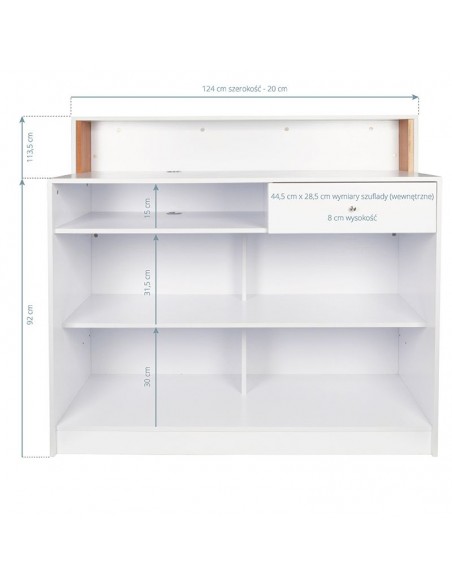 Gabbiano reception pearl white
