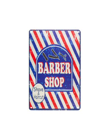 Decorative plaque barber c012