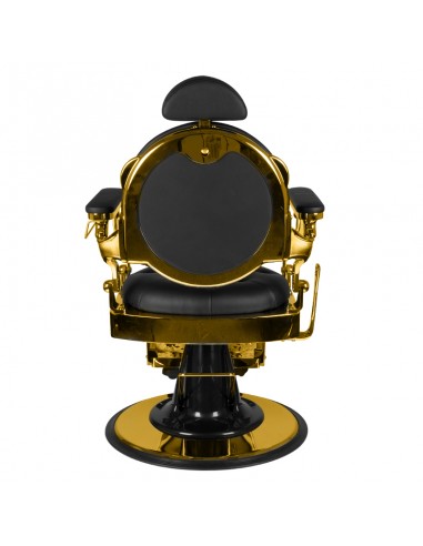 Gabbiano barber chair giulio gold black