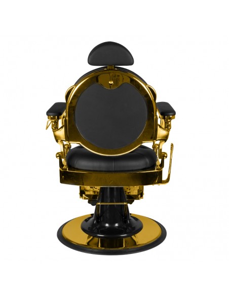 Gabbiano barber chair giulio gold black