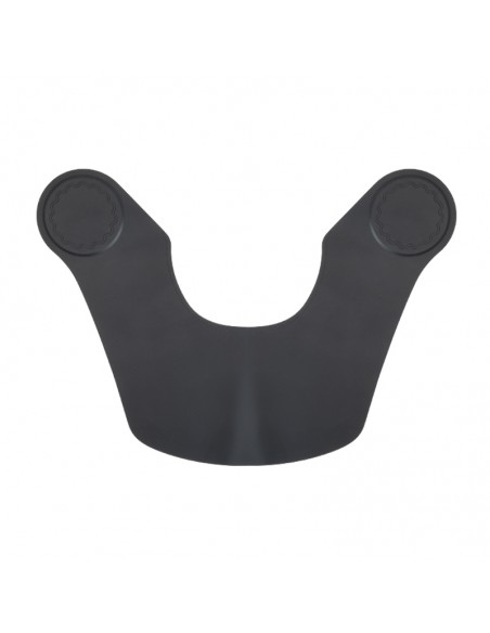 Black protective barber collar