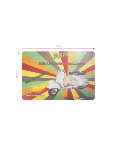 Decorative plaque vespa c018