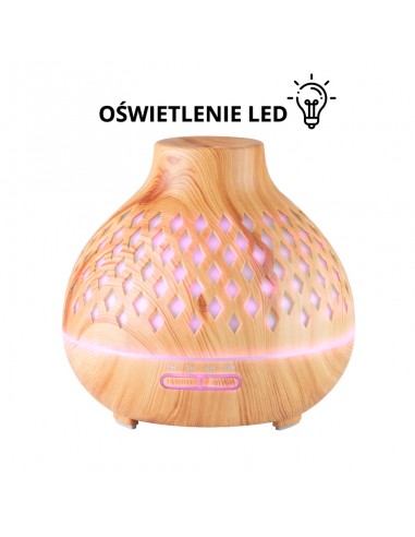 Aroma diffuser spa air humidifier 10 light wood 400ml + timer