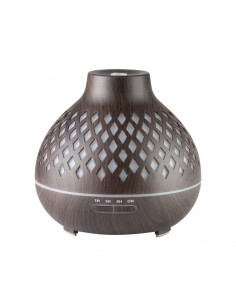 Aroma diffuser air humidifier spa 10 dark wood 400ml + timer