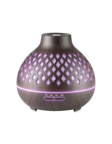 Aroma diffuser air humidifier spa 10 dark wood 400ml + timer
