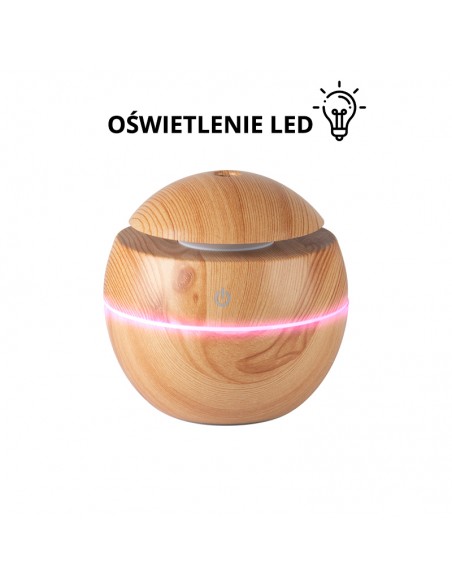 Aroma diffuser air humidifier spa 16 light wood 130ml