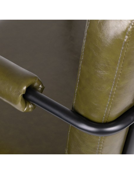 GABBIANO HAIRDRESSING CHAIR KATANIA LUFT GREEN
