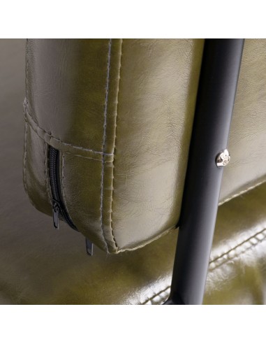 GABBIANO HAIRDRESSING CHAIR KATANIA LUFT GREEN