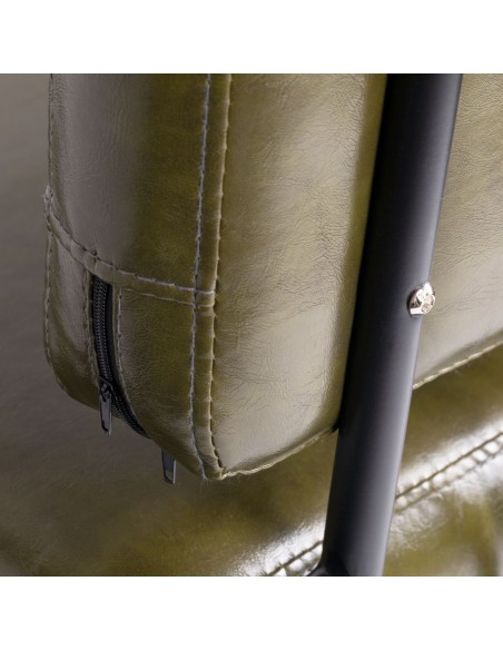 GABBIANO HAIRDRESSING CHAIR KATANIA LUFT GREEN