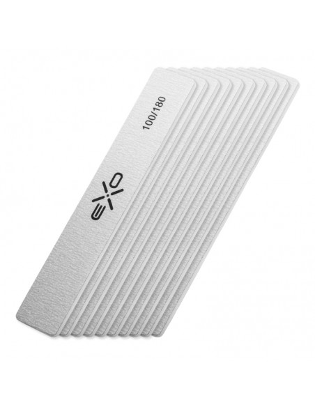 EXO WIDE STRAIGHT NAIL FILE 100/180 10 PCS