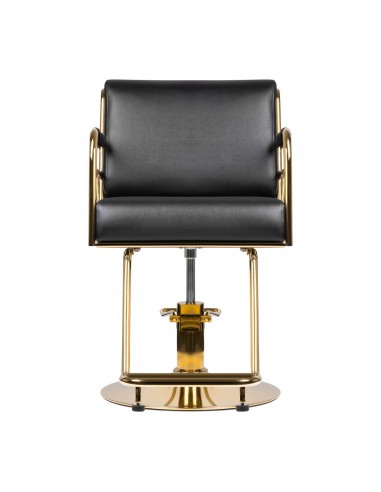 GABBIANO HAIRDRESSING CHAIR PRATO GOLD - BLACK