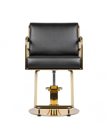 GABBIANO HAIRDRESSING CHAIR PRATO GOLD - BLACK
