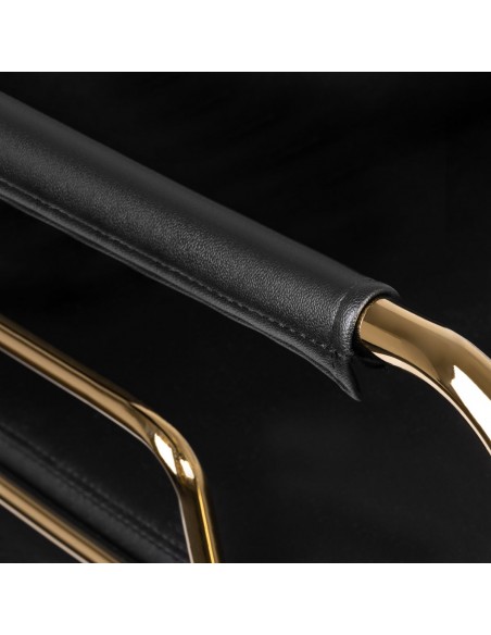 GABBIANO HAIRDRESSING CHAIR PRATO GOLD - BLACK