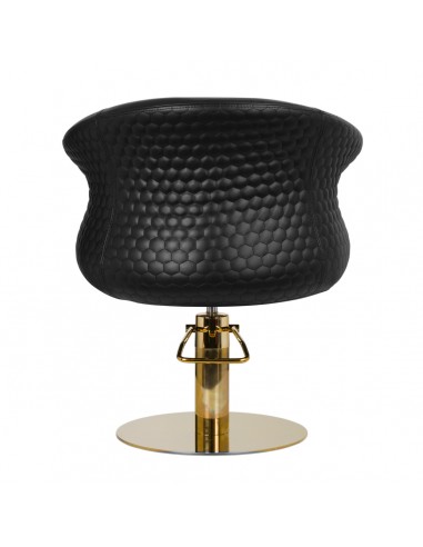Gabbiano hairdressing chair Wersal gold black