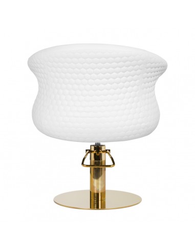 Gabbiano hairdressing chair Wersal white gold