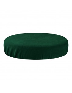 VELOUR COVER STOOL BOTTLE GREEN
