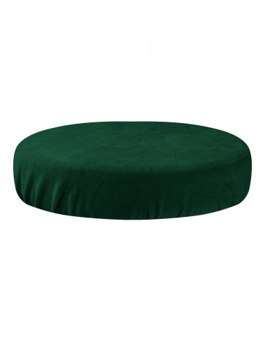 VELOUR COVER STOOL BOTTLE GREEN