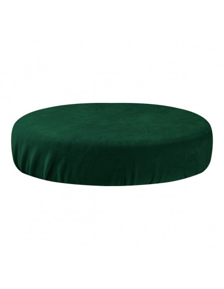 VELOUR COVER STOOL BOTTLE GREEN