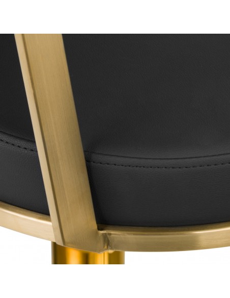 GABBIANO HAIRDRESSING CHAIR ARRAS BLACK GOLD