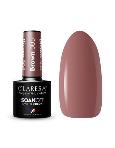 CLARESA Hybrid nail polish BROWN 305 -5g