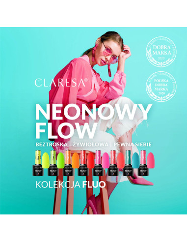 CLARESA Hybrid nail polish FLUO 4 -5g 