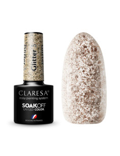 CLARESA Hybrid nail polish GLITTER 3 -5g