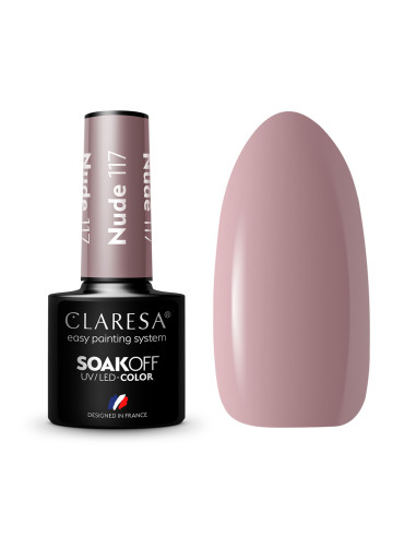 CLARESA Hybrid nail polish NUDE 117 -5g