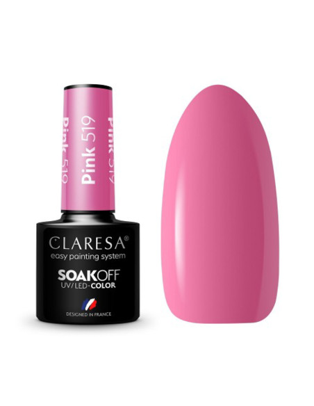 CLARESA Hybrid nail polish PINK 519 -5g