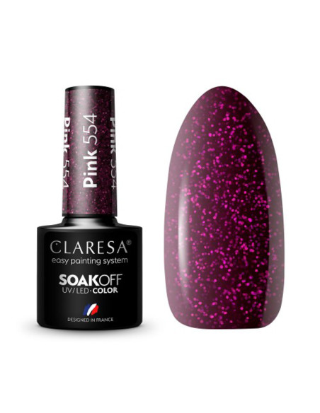 CLARESA Hybrid nail polish PINK 554 -5g