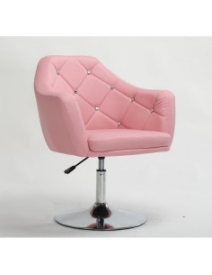 Pink. Beautiful salon chair. Unique chair for beauty salon, hairdresser and nail salon. Bella Furniture Chair Pink BFHC830