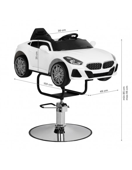 BM CHILDREN'S BABY HAIRDRESSING CHAIR WHITE