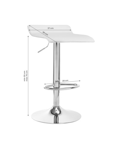 BAR STOOL QS-B08 WHITE