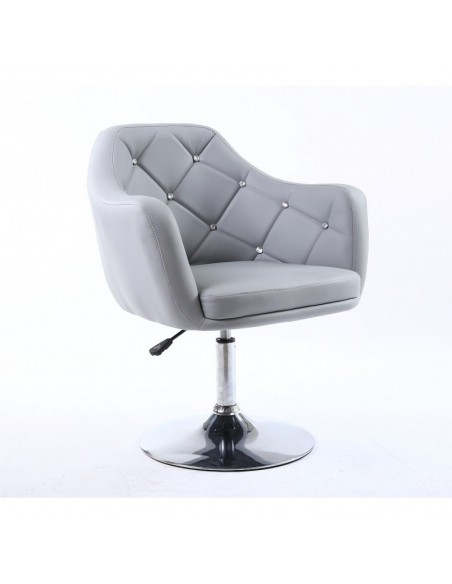 Grey. Beautiful salon chair. Unique chair for beauty salon, hairdresser and nail salon. Bella Furniture Chair Grey BFHC830