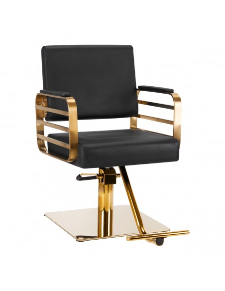 GABBIANO HAIRDRESSING CHAIR AVILA BLACK GOLD