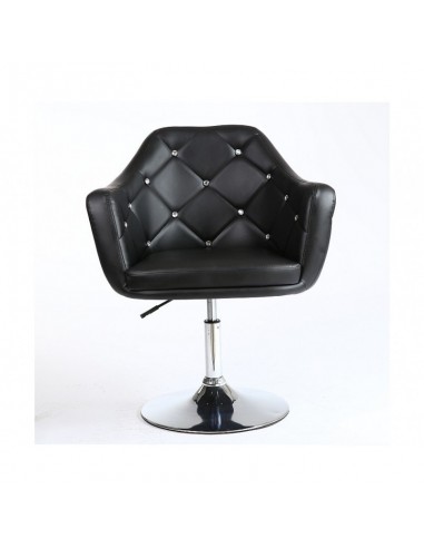 Black velour . Beautiful salon chair. Unique chair for beauty salon, hairdresser and nail salon. Bella Furniture Chair Black Vel