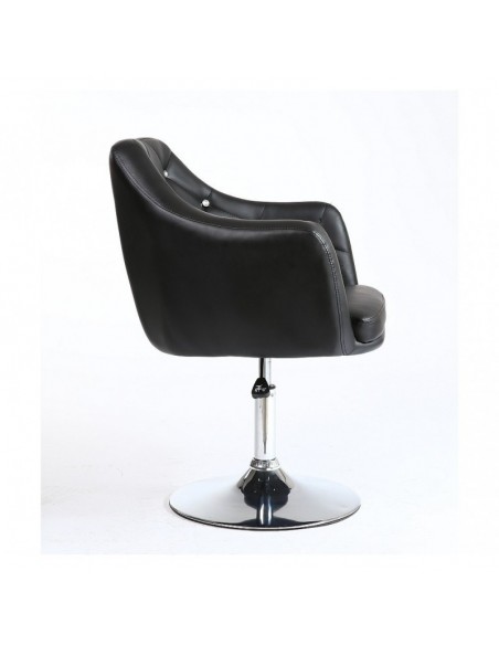 Black velour . Beautiful salon chair. Unique chair for beauty salon, hairdresser and nail salon. Bella Furniture Chair Black Vel
