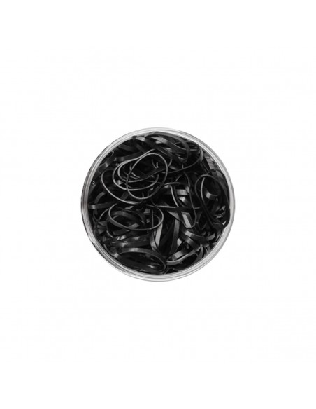HAIR RUBBER BANDS - BLACK