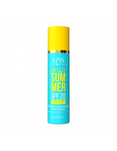 APIS Hello Summer Activator Spf 20, Body Tanning Oil with Carotene 150 ml