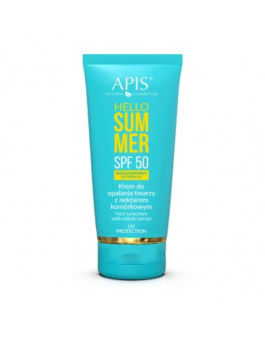 APIS Hello Summer Spf 50, Face Sunscreen Cream with Cell Nectar 50 ml