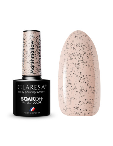 CLARESA hybrid polish MARSHMALLOW 14 5g