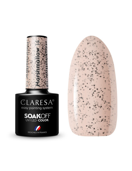 CLARESA hybrid polish MARSHMALLOW 14 5g