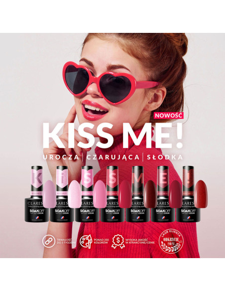 CLARESA hybrid polish Kiss Me! 1-5g  